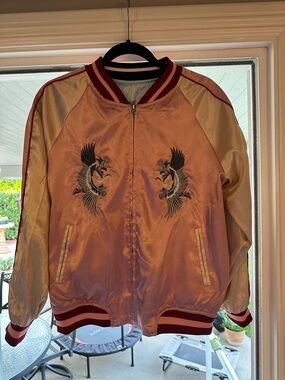 Sukajan reversible, embroidered bomber jacket!!